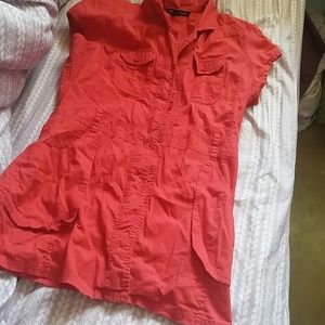 Red dress shirt and maxi dress bundle