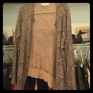 Loft geometric pattern cardigan