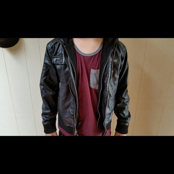 Girls Faux Leather Jacket