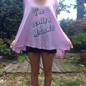 "I'm really a mermaid" swim coverup by Wildfox