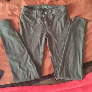 Olive green jeggings