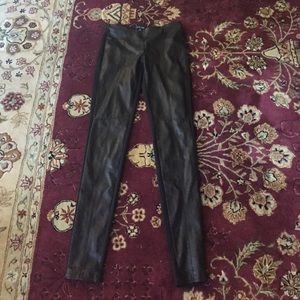 Anthropologie vegan leather leggings xs