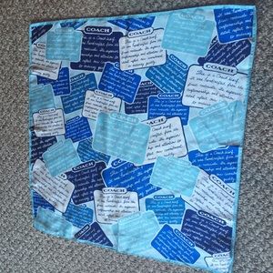 Coach 100% Silk Scarf