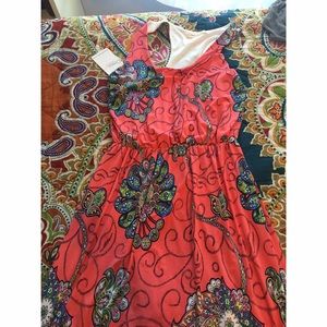NWT Coral Maxi Dress