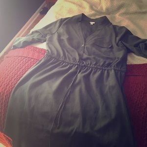 Merona olive green hi-lo dress