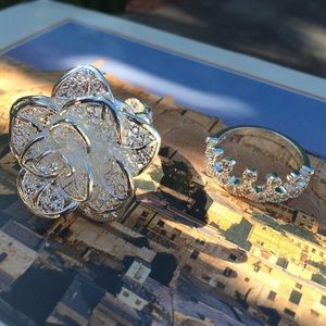 Silver Plated Rings Bundle.