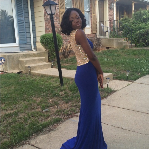 ROYAL BLUE PROM DRESS‼️ - Picture 3 of 4