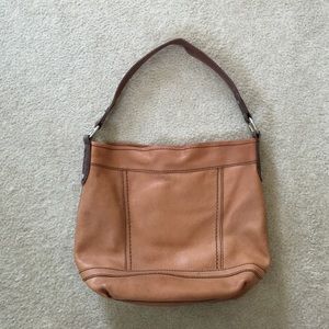 Fossil Paige Bucket genuine leather tote