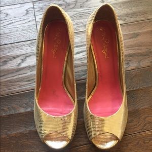 Lilly Pulitzer Resort Chic Wedges Size 7