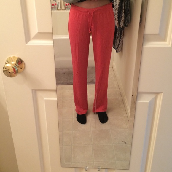 Salmon draw string pants