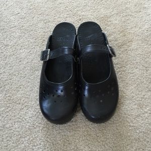 Black Dansko Mary Jane Merrie clogs