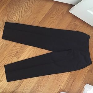 EUC black flat front dress slack