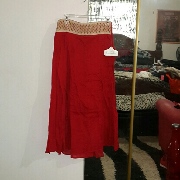 Red& gold skirt