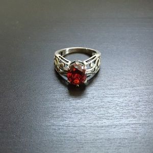 Silpada silver ruby ring