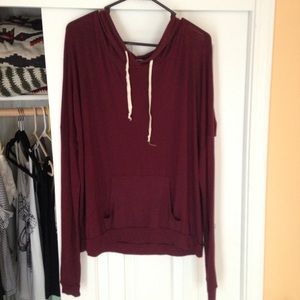 Brandy Melville maroon rayon sweater!