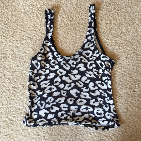 Leopard print crop top