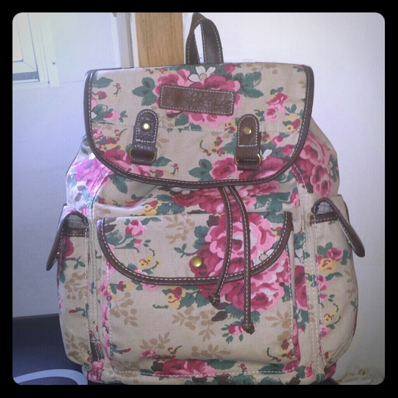 Floral print backpack