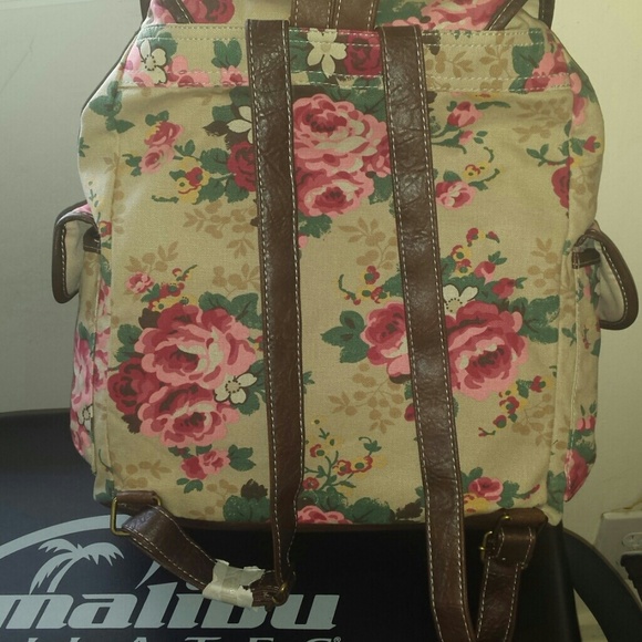 Floral print backpack - Picture 3 of 3