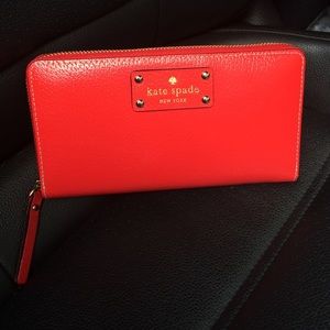 Kate spade red wallet