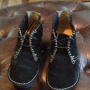 Clarks soft blue suede bootie