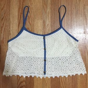 Lace crop top