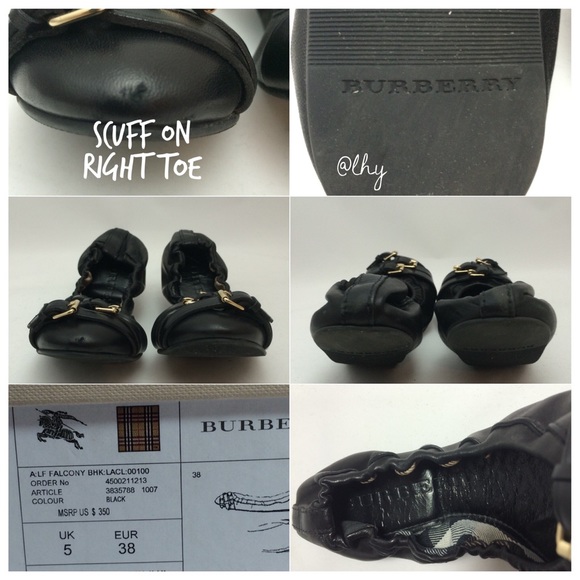 BURBERRY FALCONY BALLET FLATS SIZE 38 - Picture 4 of 4