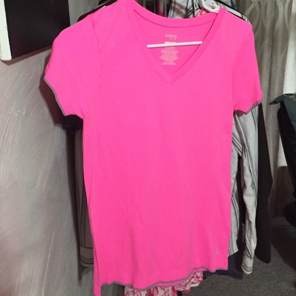 Neon pink athletic top