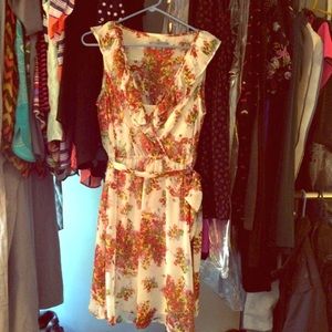 Chiffon floral dress