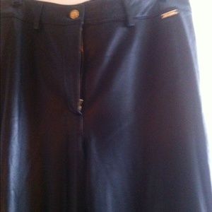 REDUCED!!  St. JOHN SPORT Black Leather Pants