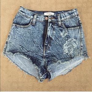 Nasty gal acid wash shorts