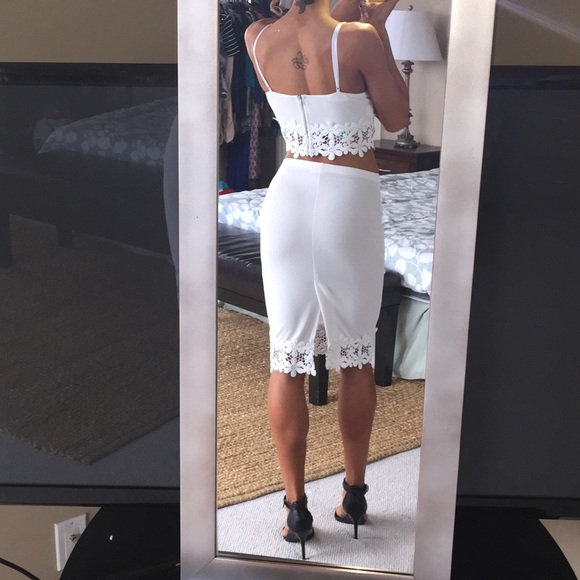 WHITE Two Piece set NWOT - Picture 2 of 3