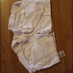 Hollister white shorts