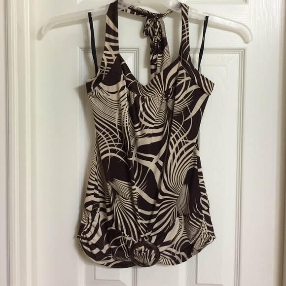 BUNDLE- Brown&Beige  Halter top & CK shoes