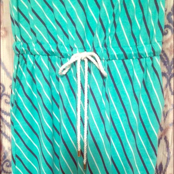 Tommy Hilfiger teal maxi dress new!