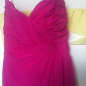 REDUCED!  Victor Costa SAKS CHIFFON Fuschia. NWT