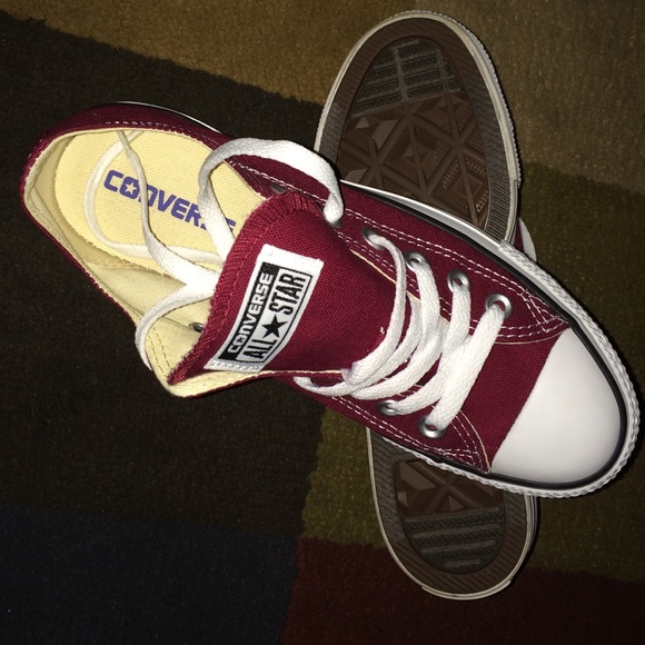 Burgundy Converse