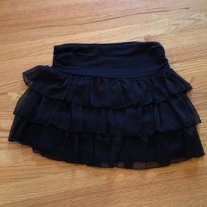 Black layered skirt