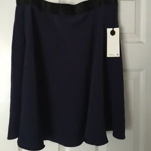 Dark blue skater skirt