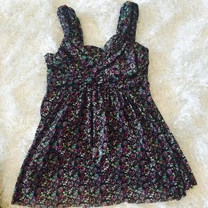 Express Tops - EXPRESS FLORAL SLEEVELESS TOP