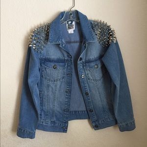 The Ragged Priest Studded Denim Jacket