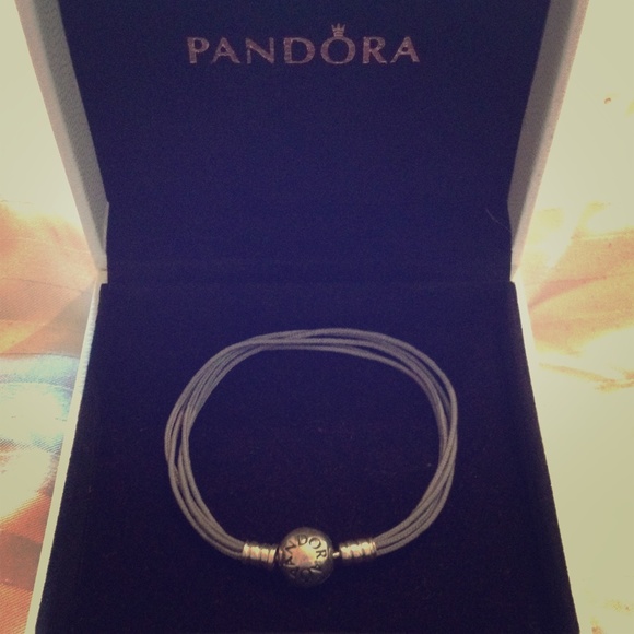 Pandora Grey Cord Bracelet
