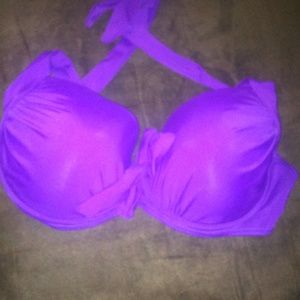Purple Asos Halter Swim Top