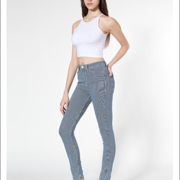American apparel Stripe Stretch Bull Pants