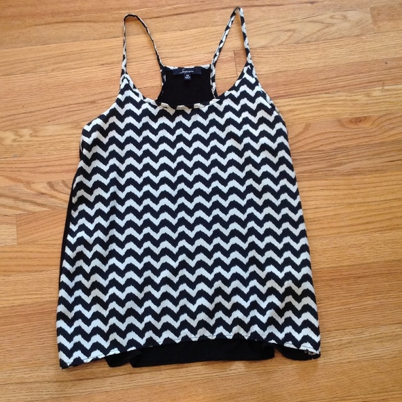 Black and cream tank