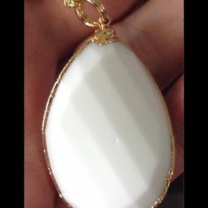 White Jade Pndnt NL by Charlene K sale today