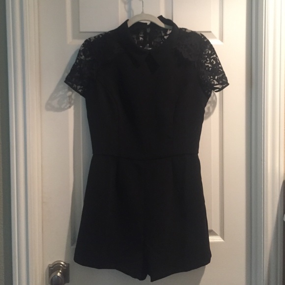 Forever 21 Black Lace Jumpsuit
