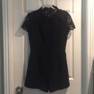 Forever 21 Black Lace Jumpsuit