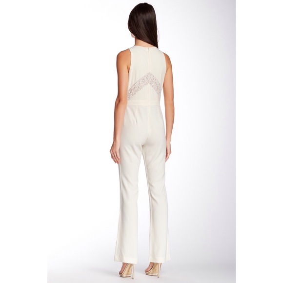 Cream Lace Jumpsuit - Picture 2 of 5