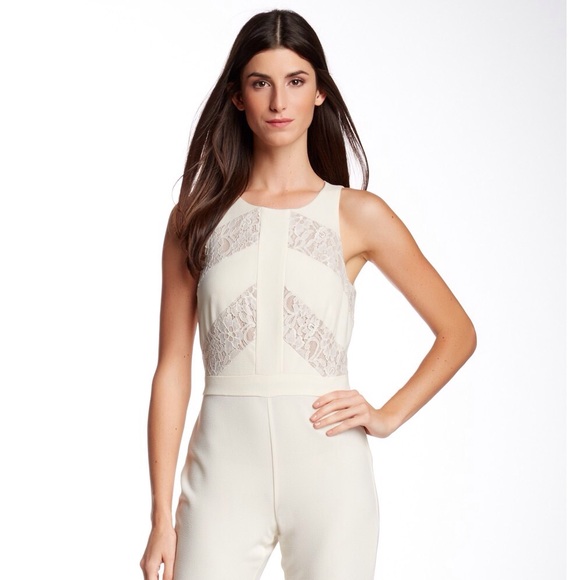 Cream Lace Jumpsuit - Picture 3 of 5
