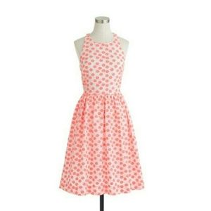 Jcrew embroidered floral racer dress